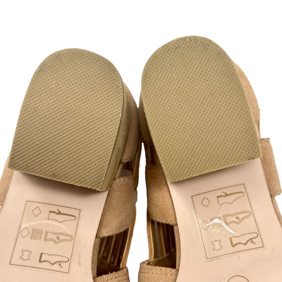 Sole Society women's tan suede strappy ankle booties size 7 - Picture 9 of 13